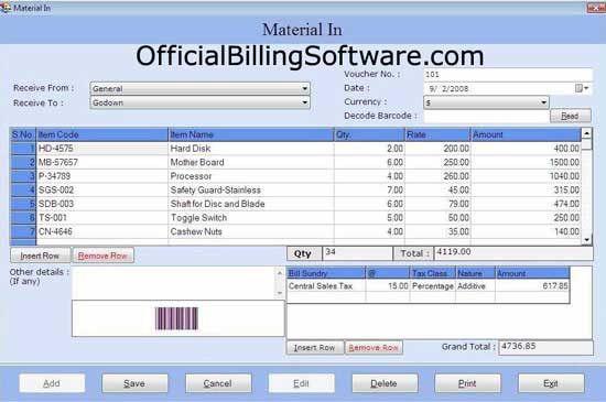 Billing and Account Management software
